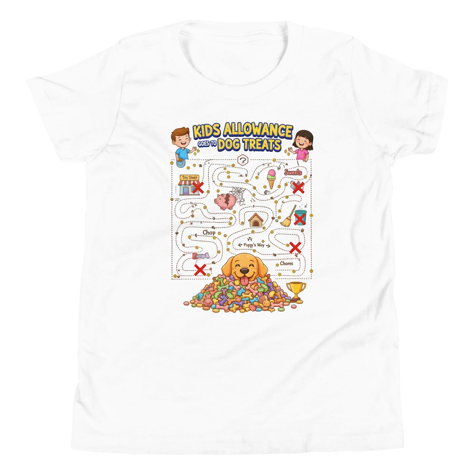 Kids Allowance T-Shirt | Game Maze Print product image (1)