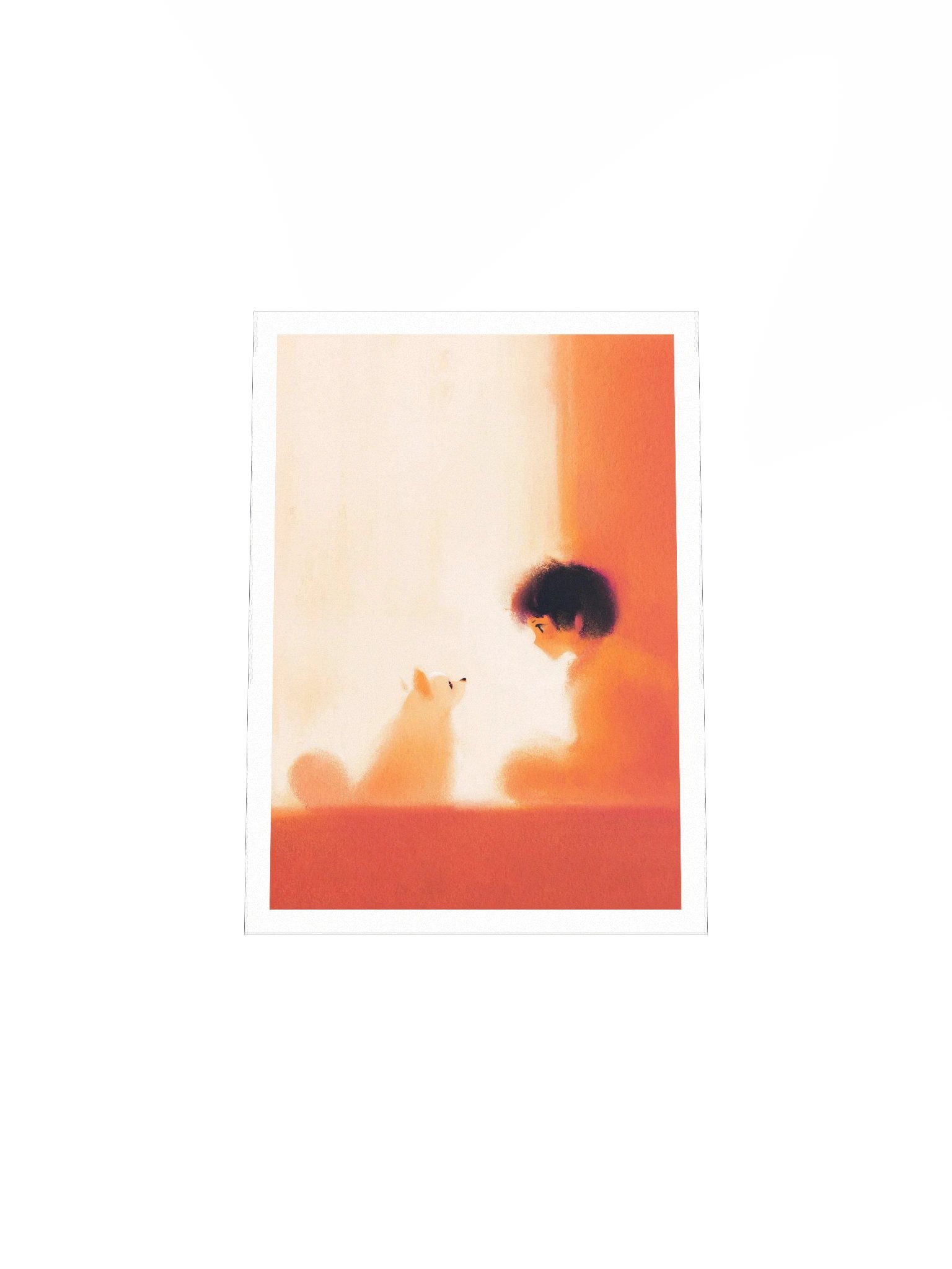 boy and puppy - print product image (10)