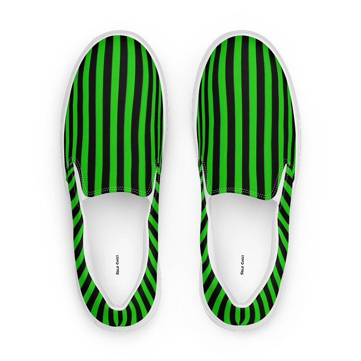 Green Stripes Slip-Ons product image (1)