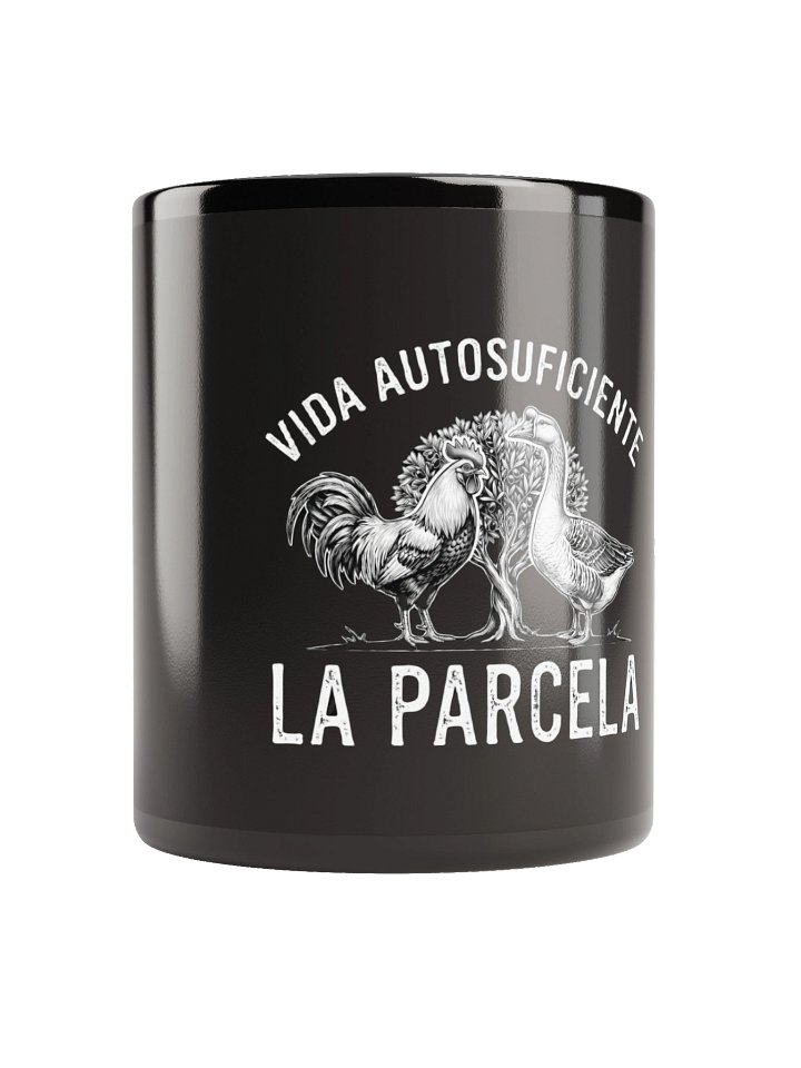 Taza negra "Vida autosuficiente" product image (3)