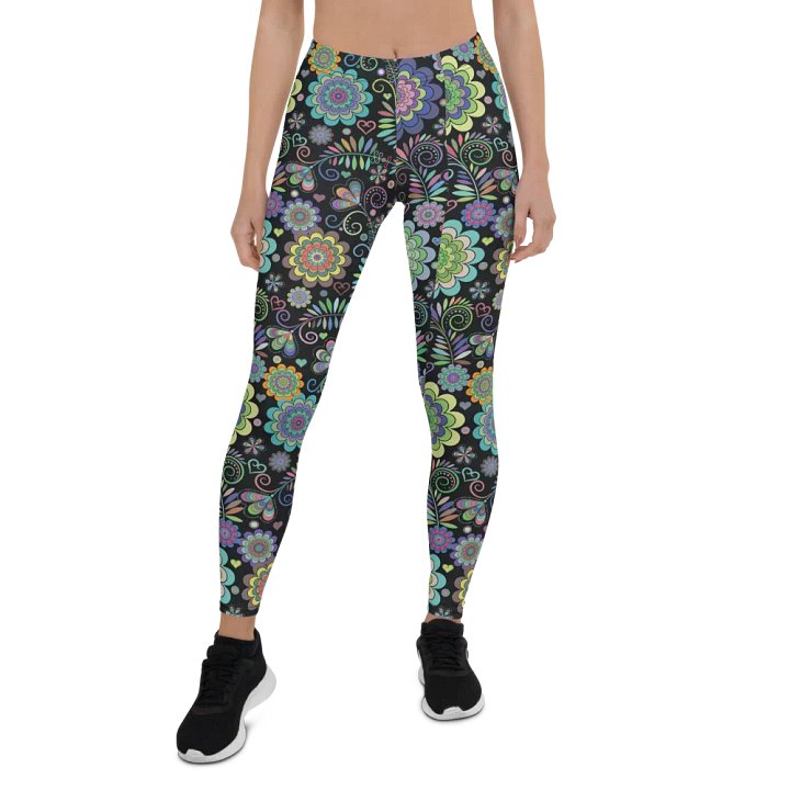 Mandala Flower Yoga Leggings product image (1)