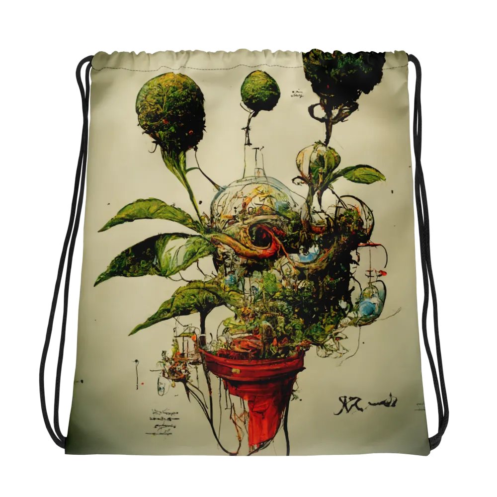 Botanical Fusion Drawstring Backpack product image (1)