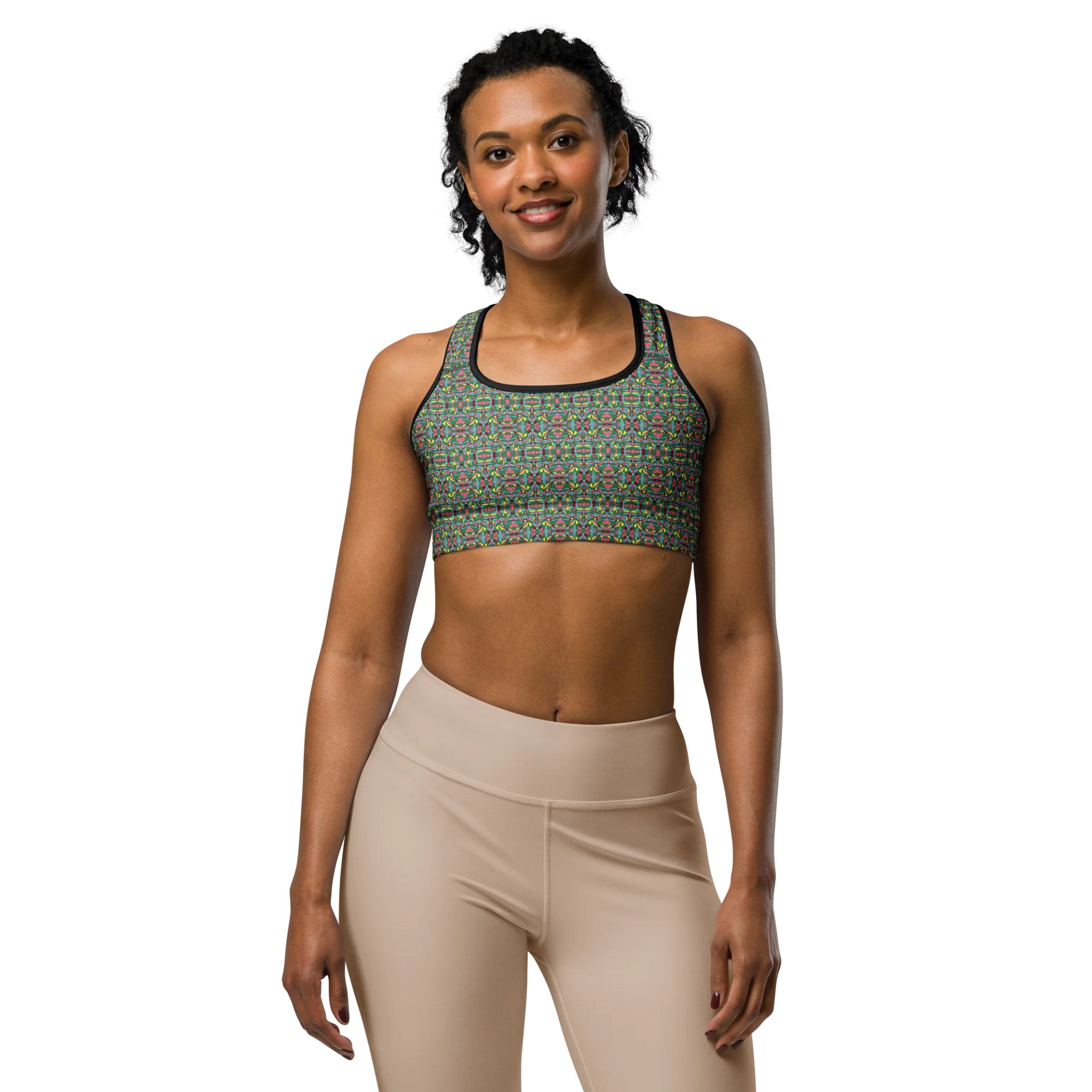 Watermelon Bloom – Customizable Sports Bra product image (6)
