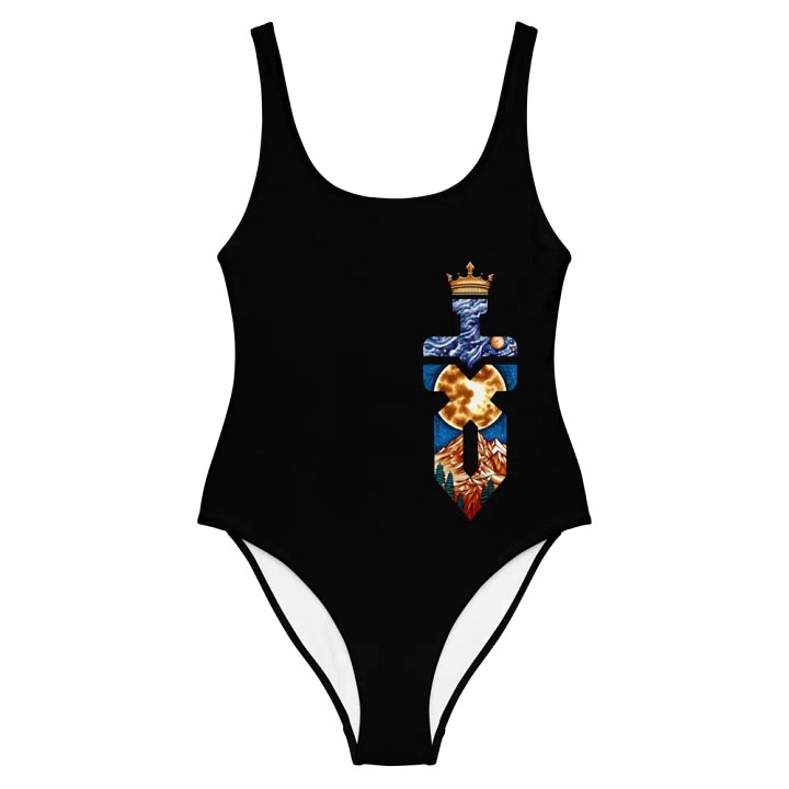 Color Logo One Piece Swimsuit - Crown Simple product image (2)