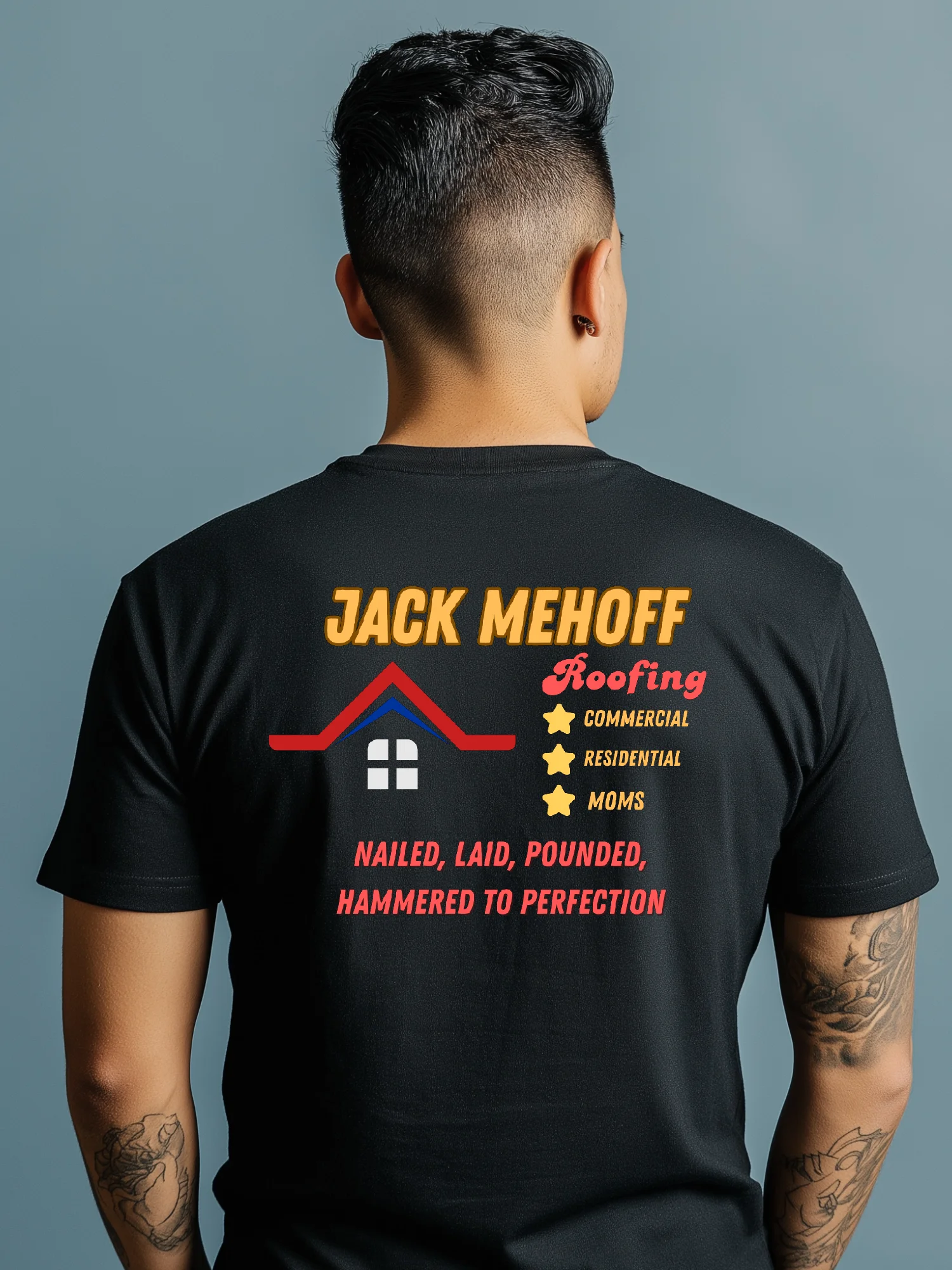 Jack MeHoff Roofing Shirt (Back Printed) product image (3)