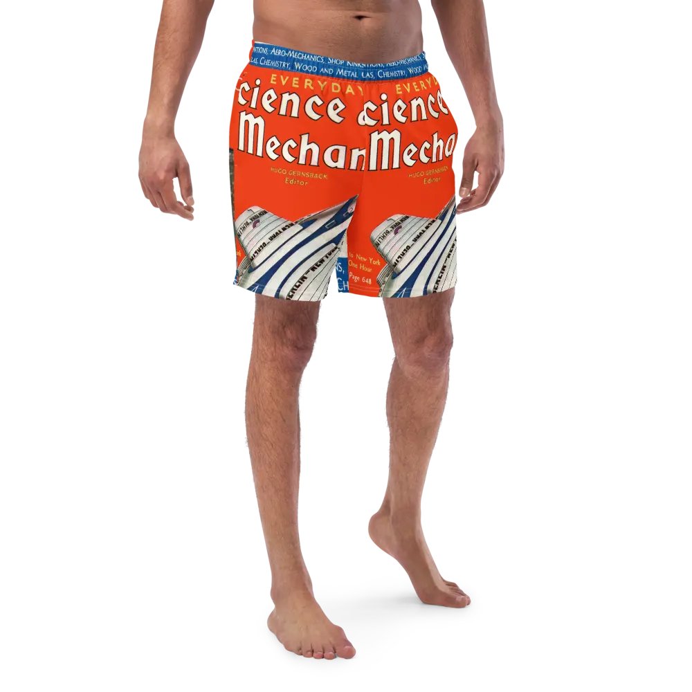 Retro Aero-Mechanics Swim Trunks product image (2)