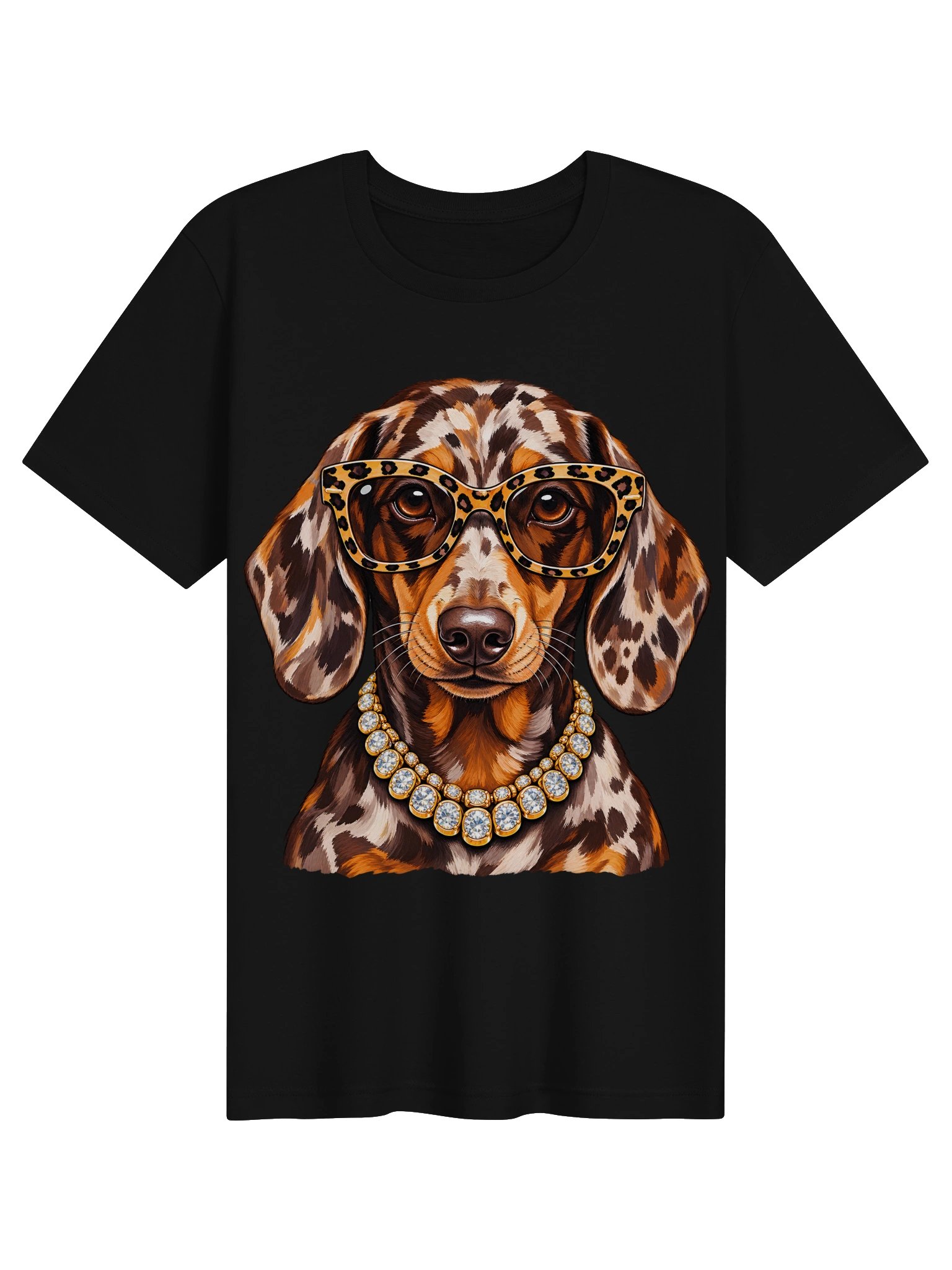 Leopard Luxe Dachshund Tee product image (1)