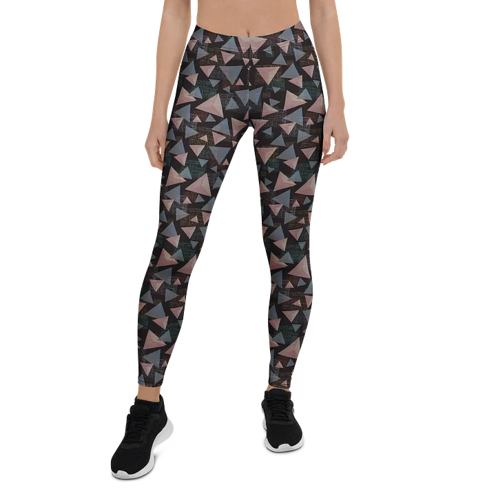 Comfortable Fashion Leggings with Geometric Triangle Graphic product image (1)