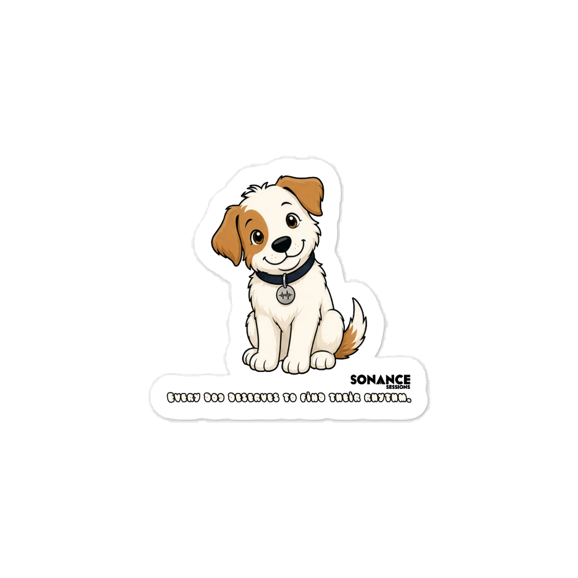 Sonance Dog Kiss-Cut Vinyl Decal (Sit) product image (1)