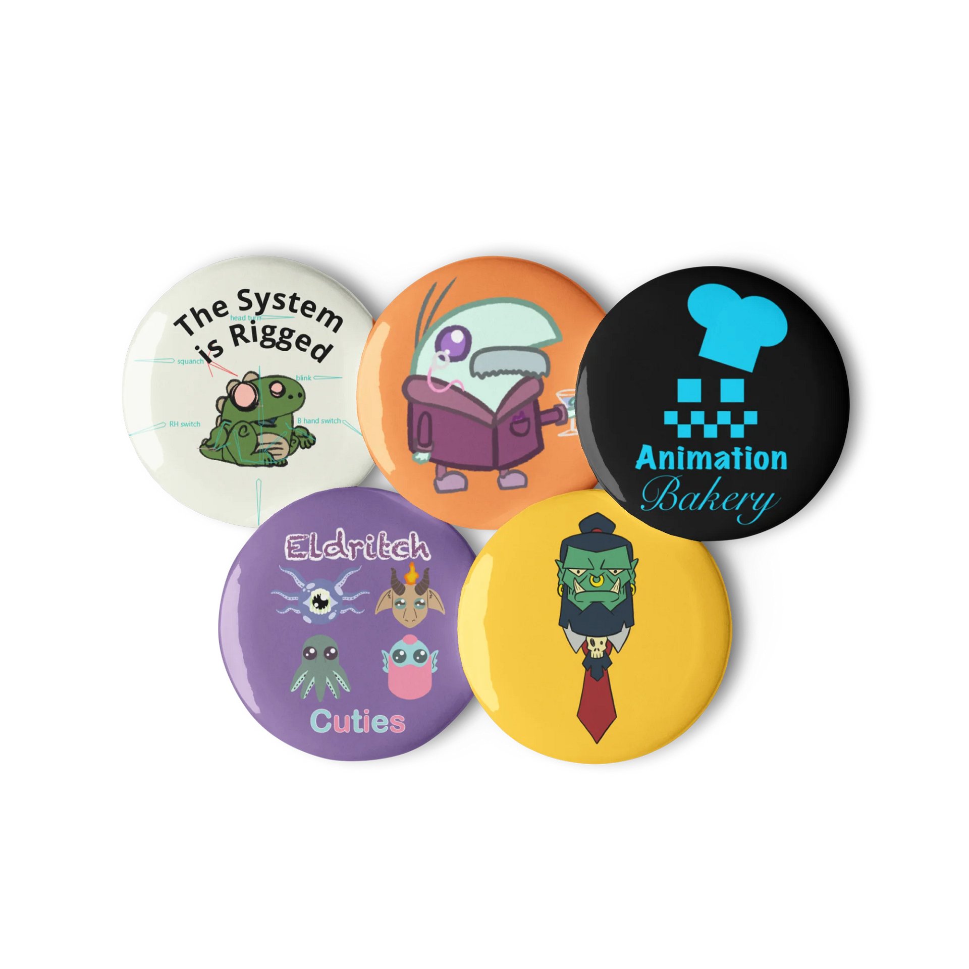 Assorted Animation Bakery Buttons product image (2)