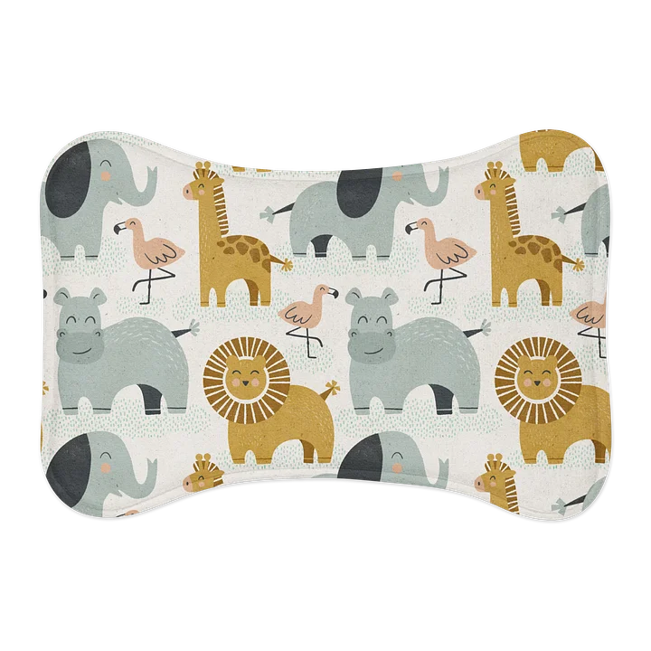 Retro Jungle Animals Pet Feeding Mat product image (1)