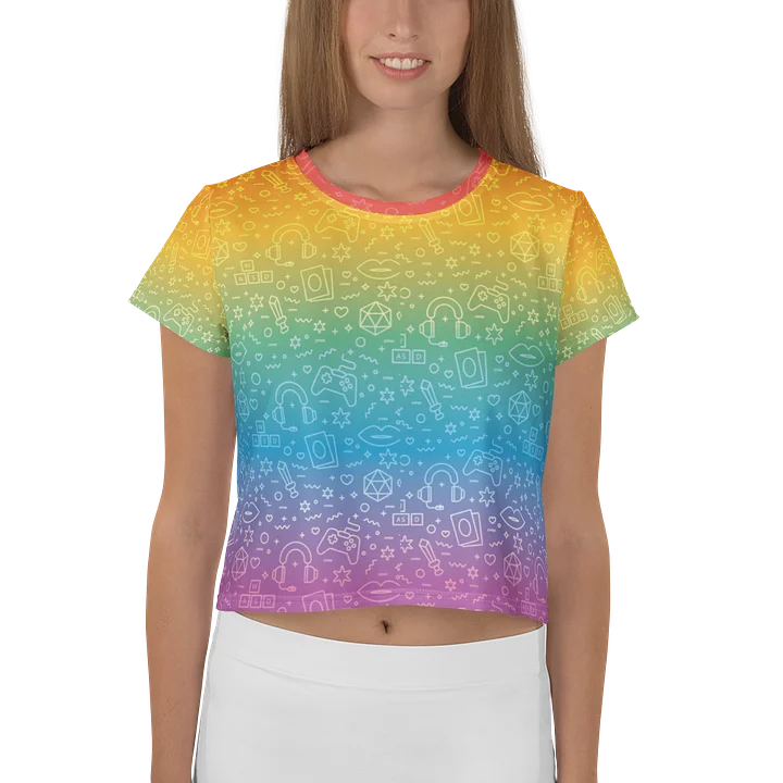 Pride Cropped T-Shirt ❤️🧡💛💚💙💜 product image (1)