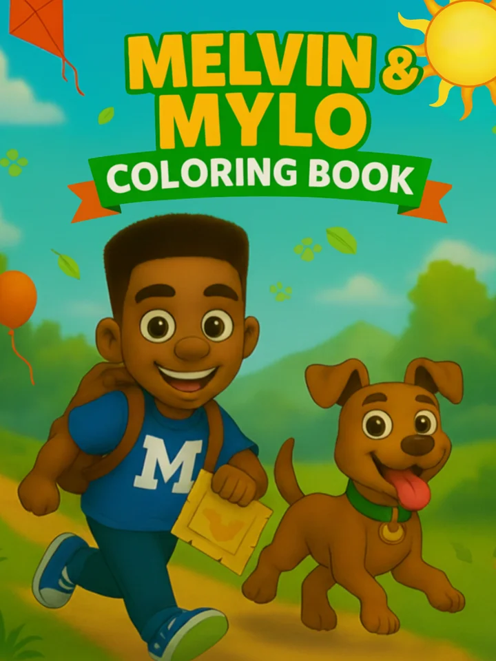 "Melvin & Mylo Coloring Book" (Buy on Amazon) product image (1)