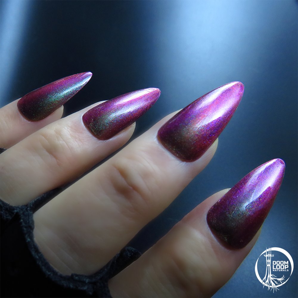 CINDERCLAWS - Green-Blue-Violet Multichrome Red Magnetic Nail Polish product image (2)