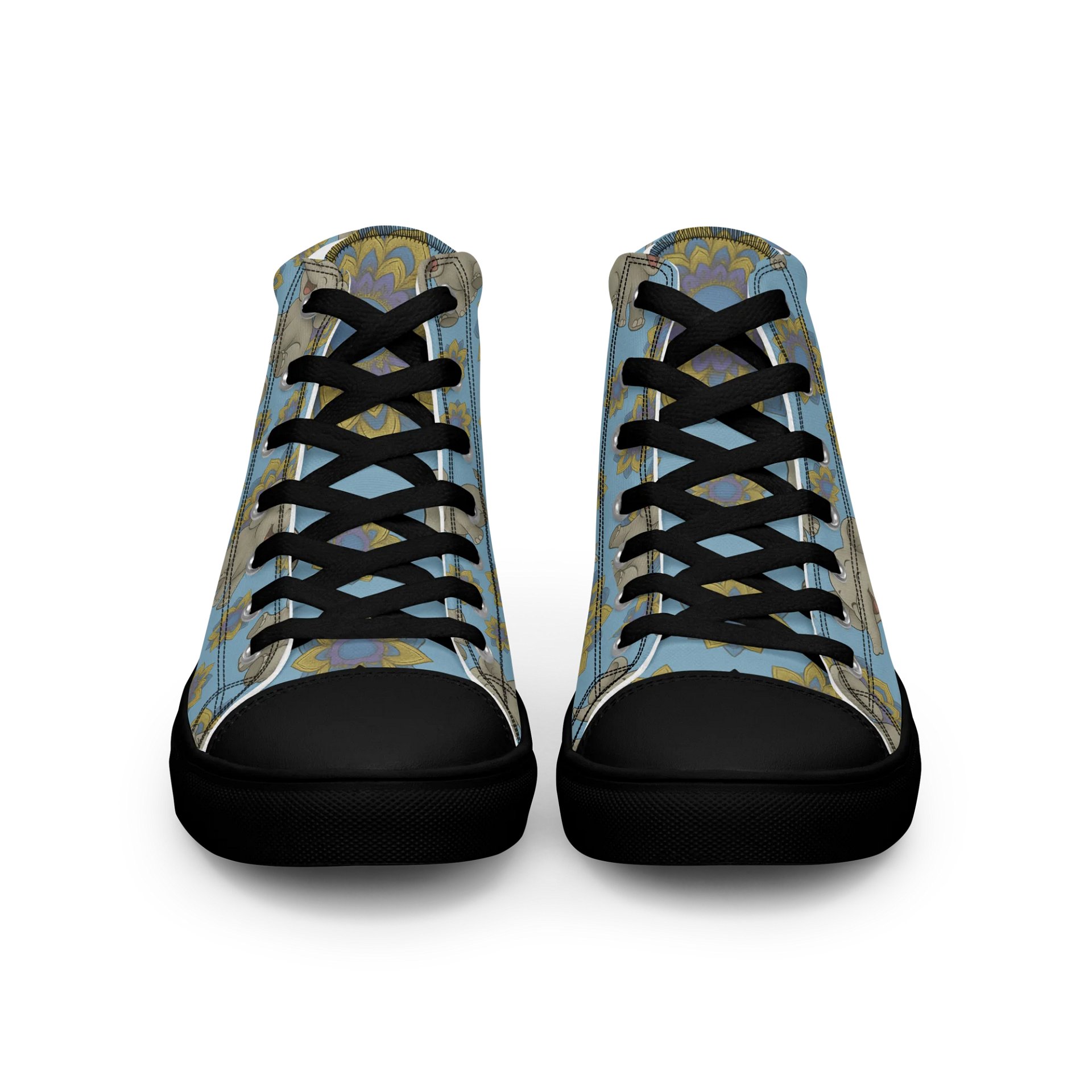 Cheerful Elephant Bliss High Tops product image (3)
