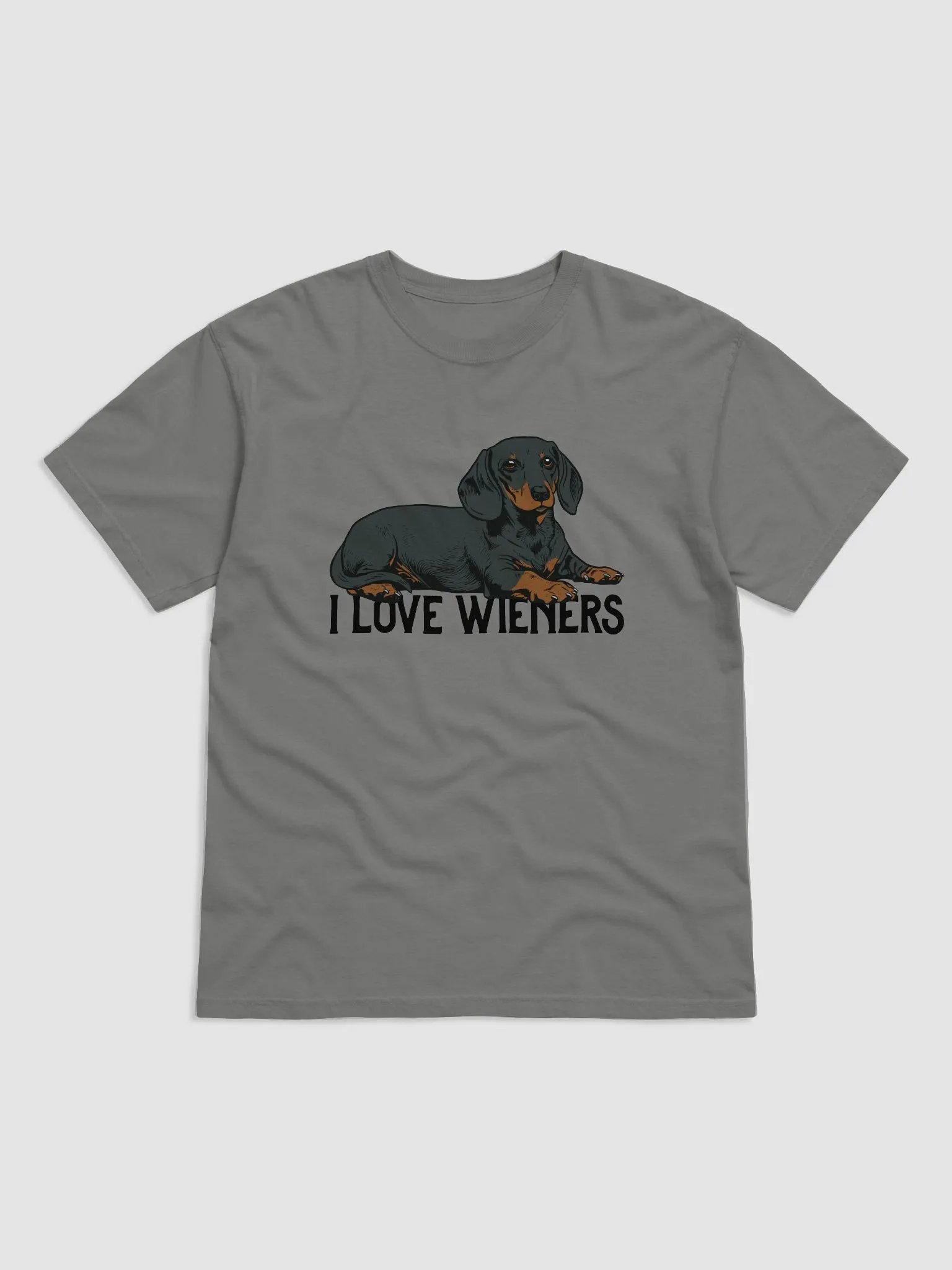 I Love Wieners T-Shirt of a Daschshund | Funny T-Shirt for Wiener and Doxie Owners product image (1)