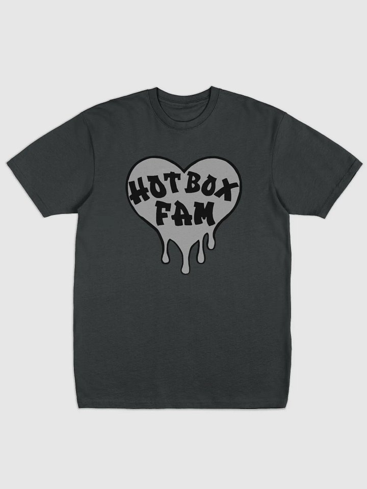 HOT BOX FAM GREY LOGO TEE product image (1)
