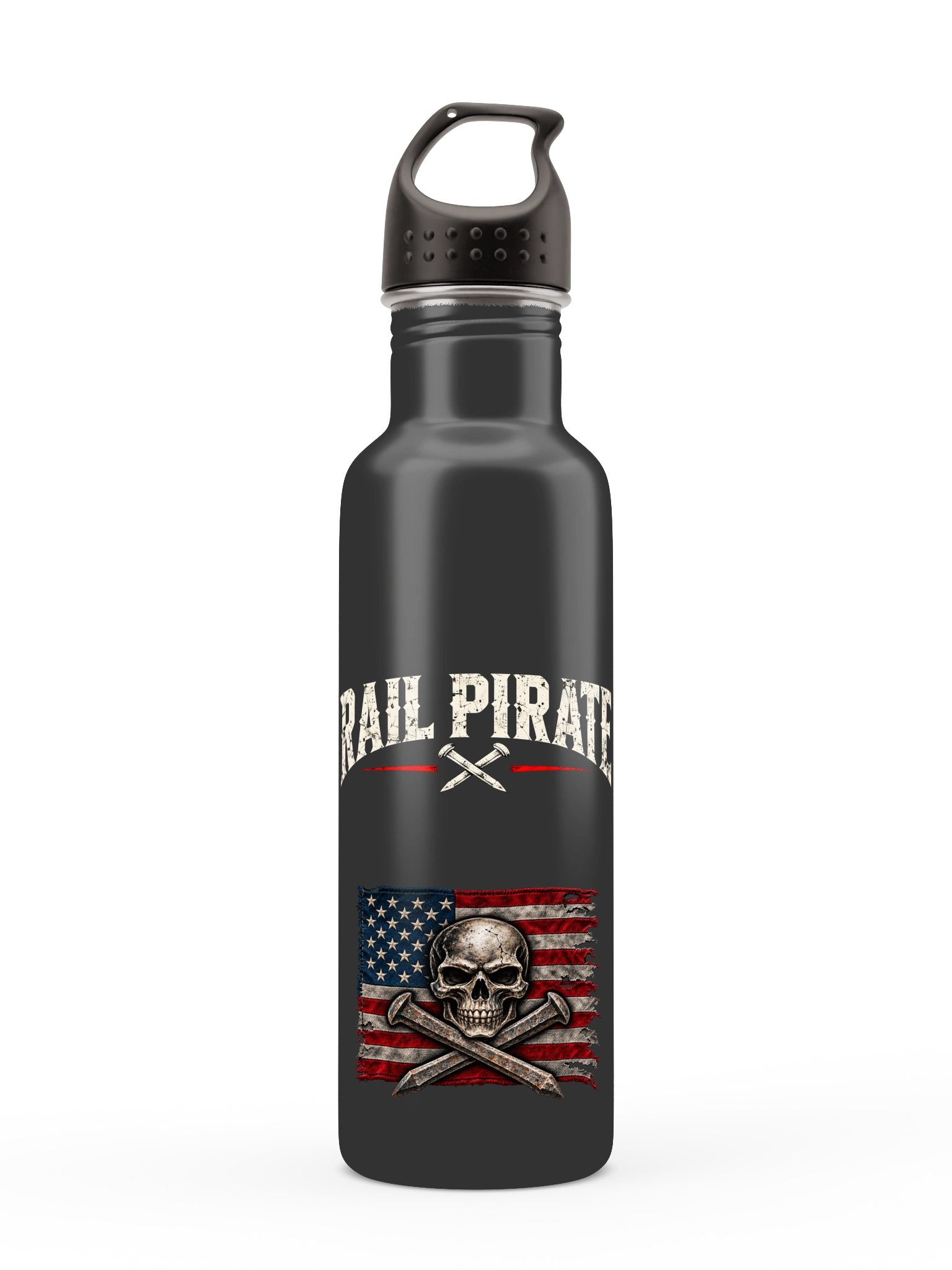 Rail Pirate™ Wordmark & Flag H2Go Bottle — 24 oz product image (1)