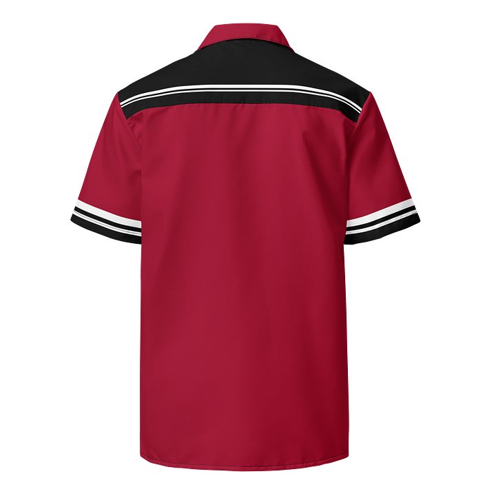 Red Kat Skull Bowling Shirt product image (2)