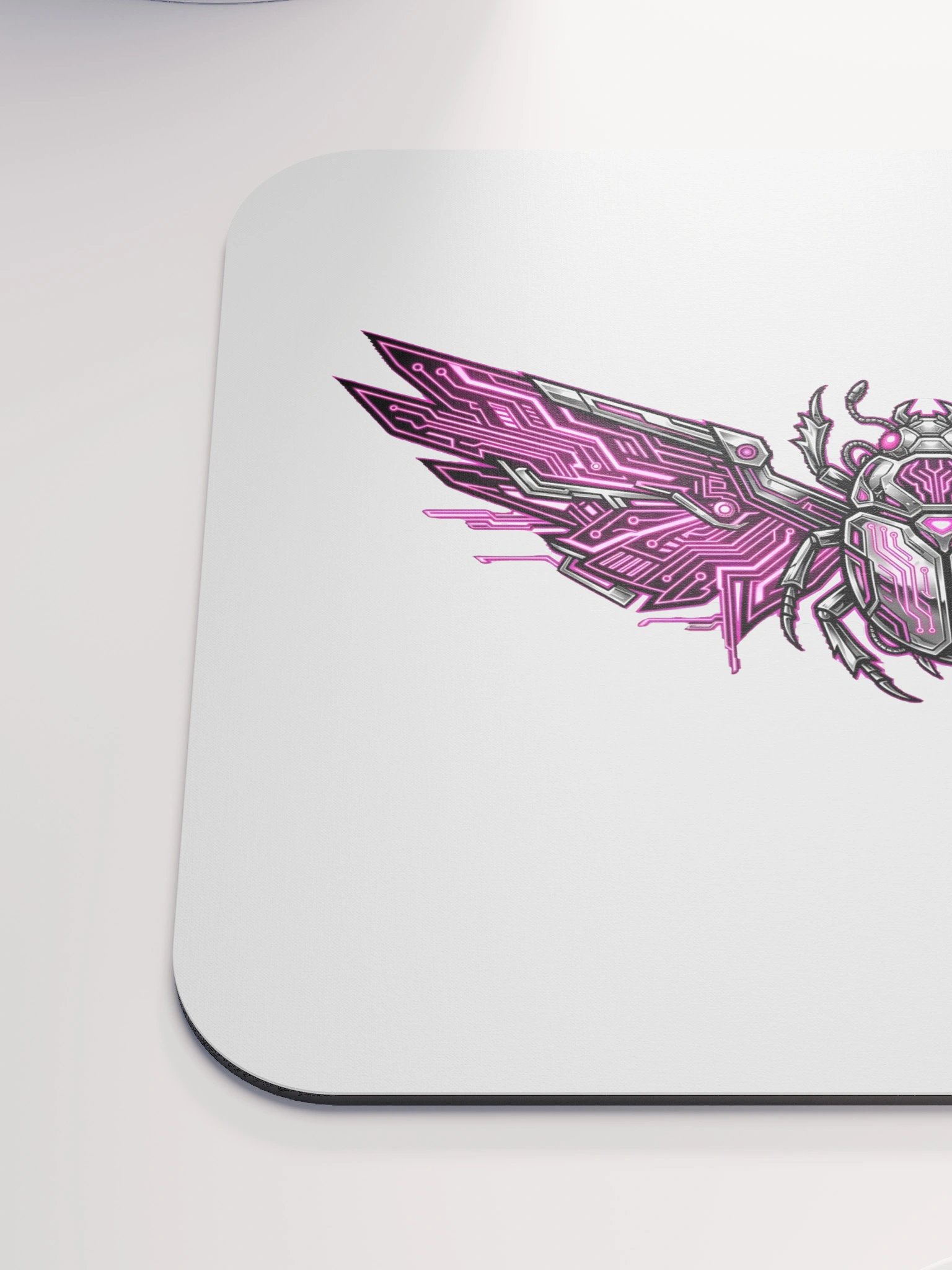 Neon Scarab Circuit Mouse Pad product image (6)