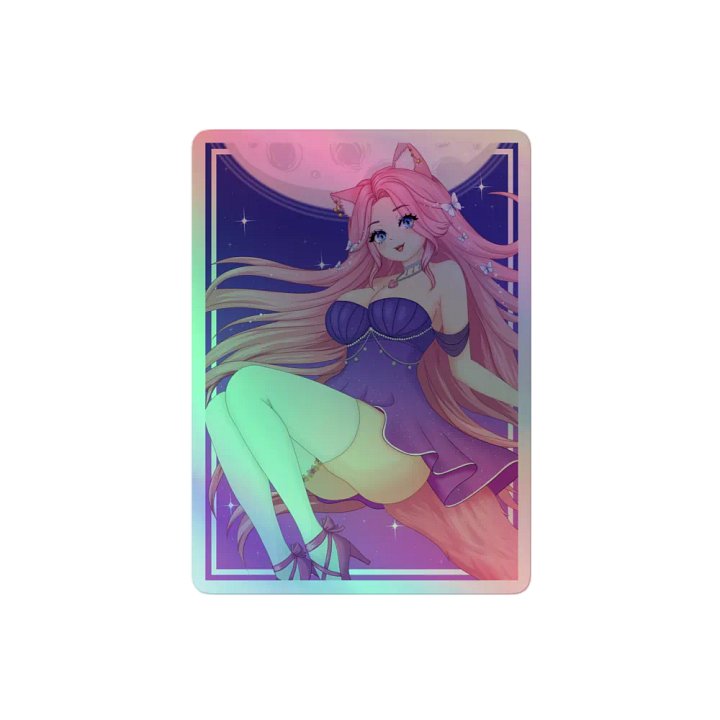 Moonlit Waifu Holographic Sticker Set (Color) product image (2)