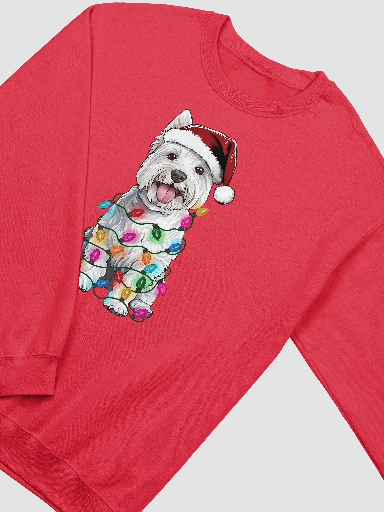 Funny West Highland White Terrier Christmas Sweatshirt product image (27)