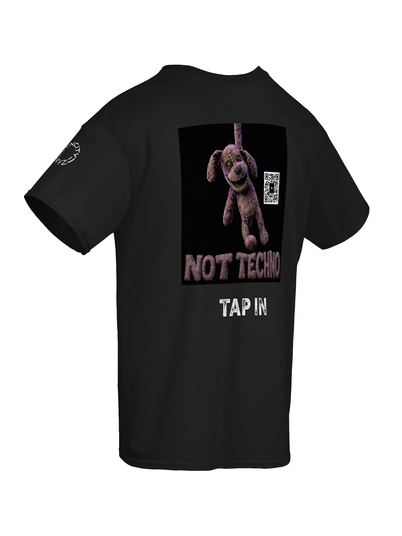 NOT TECHNO Scan Tee - Peak-Time Techno x Darbuka Art Shirt product image (8)