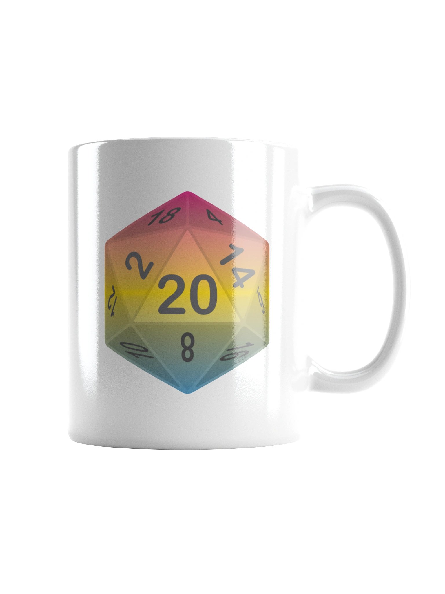 Pansexual Pride D20 Mug product image (1)