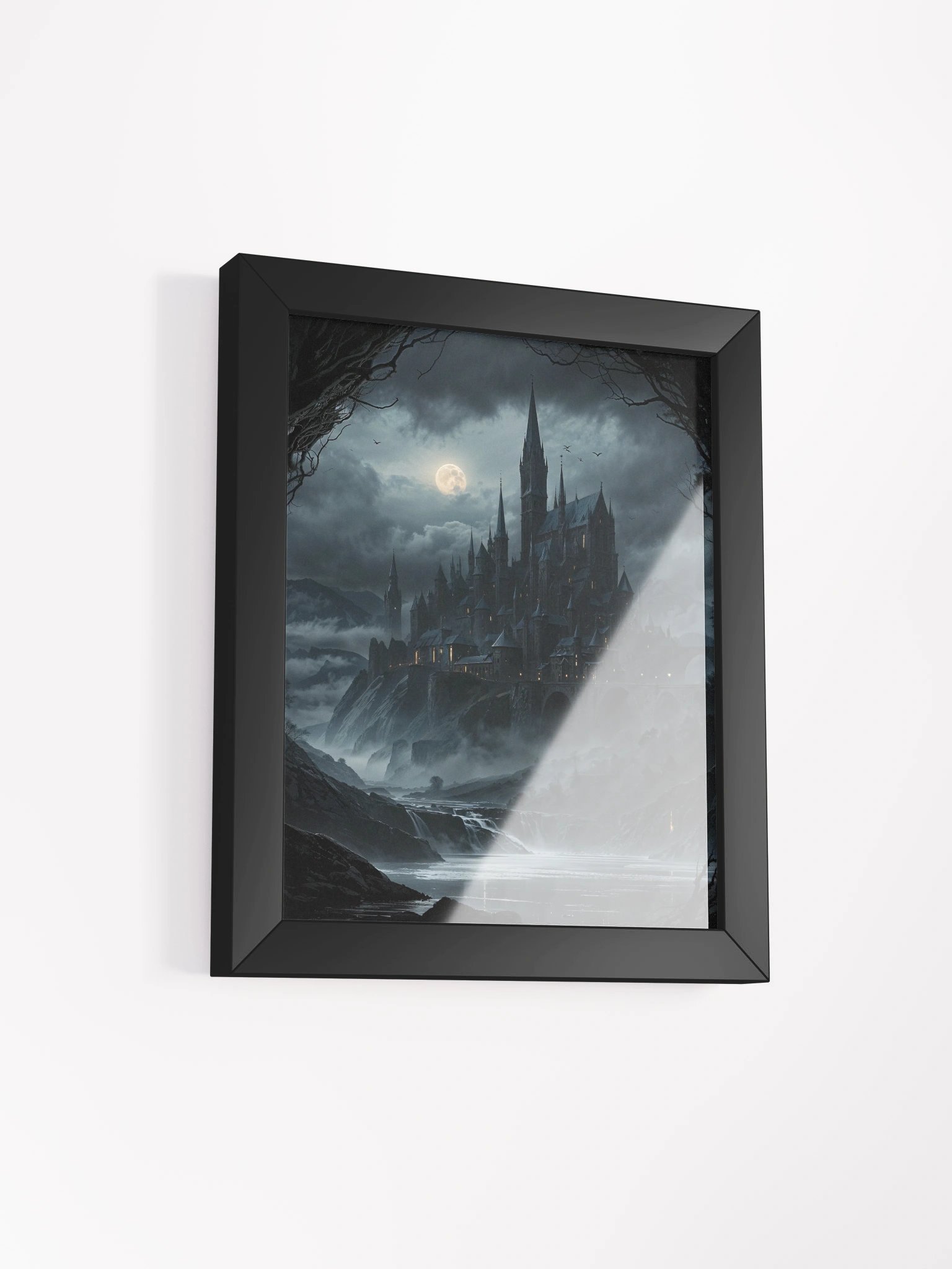 Moonrise Over Eldergloom Keep Framed Print product image (10)