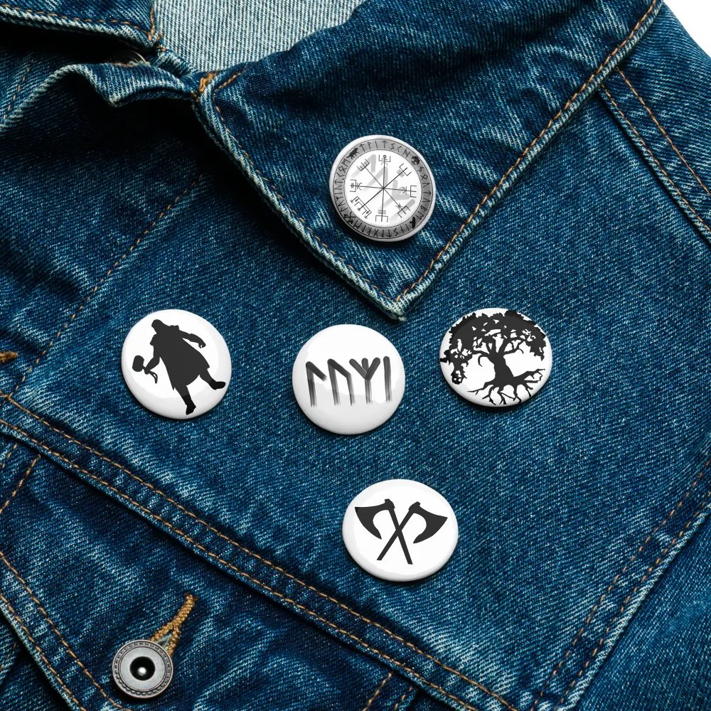 Set von Pin Buttons | Versch. Logos product image (11)