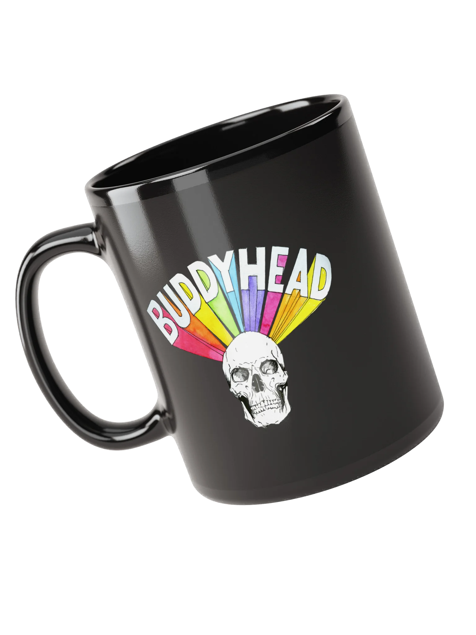 Backwards Gun / Rainbow Skull mug product image (5)