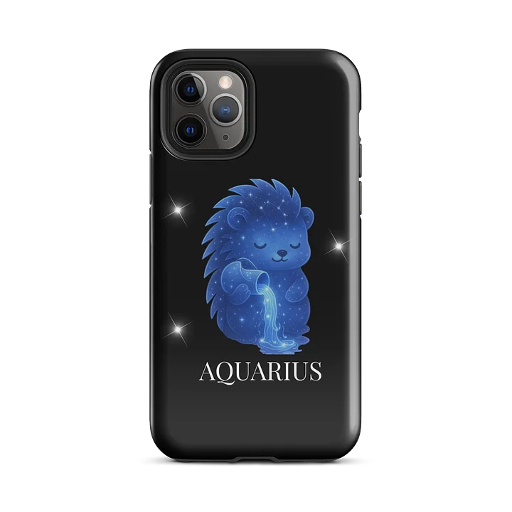 Zodiac hedgie Aquarius iPhone phone case product image (2)