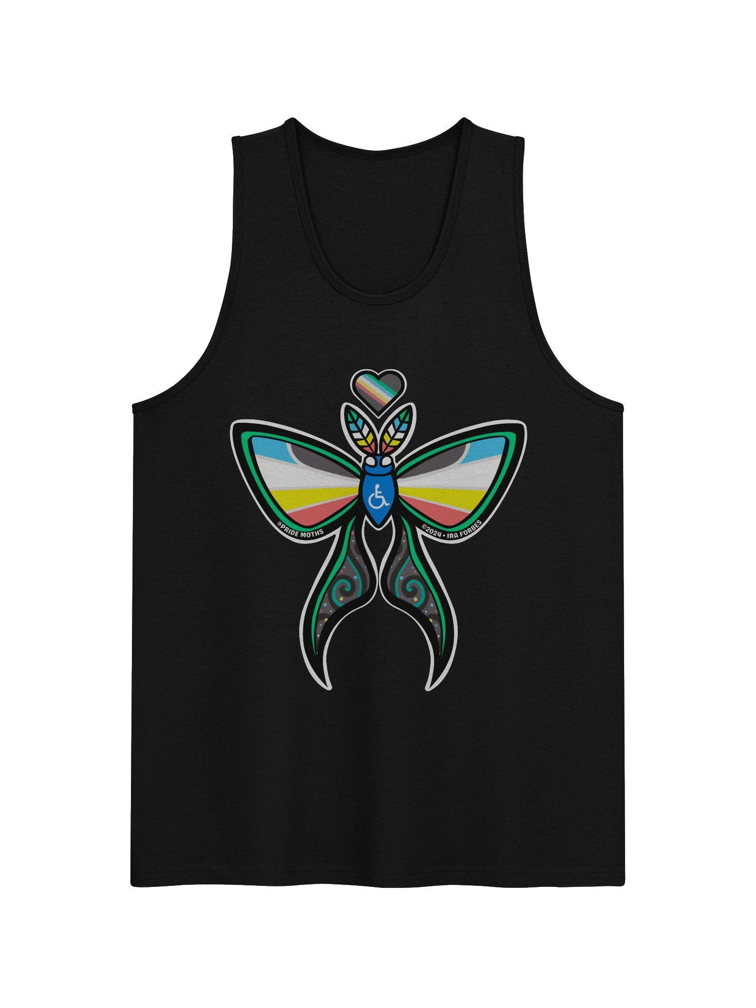 № 10 | DISABILITY PRIDE MOTH | GRAPHIC TANK | TANK TOP product image (1)