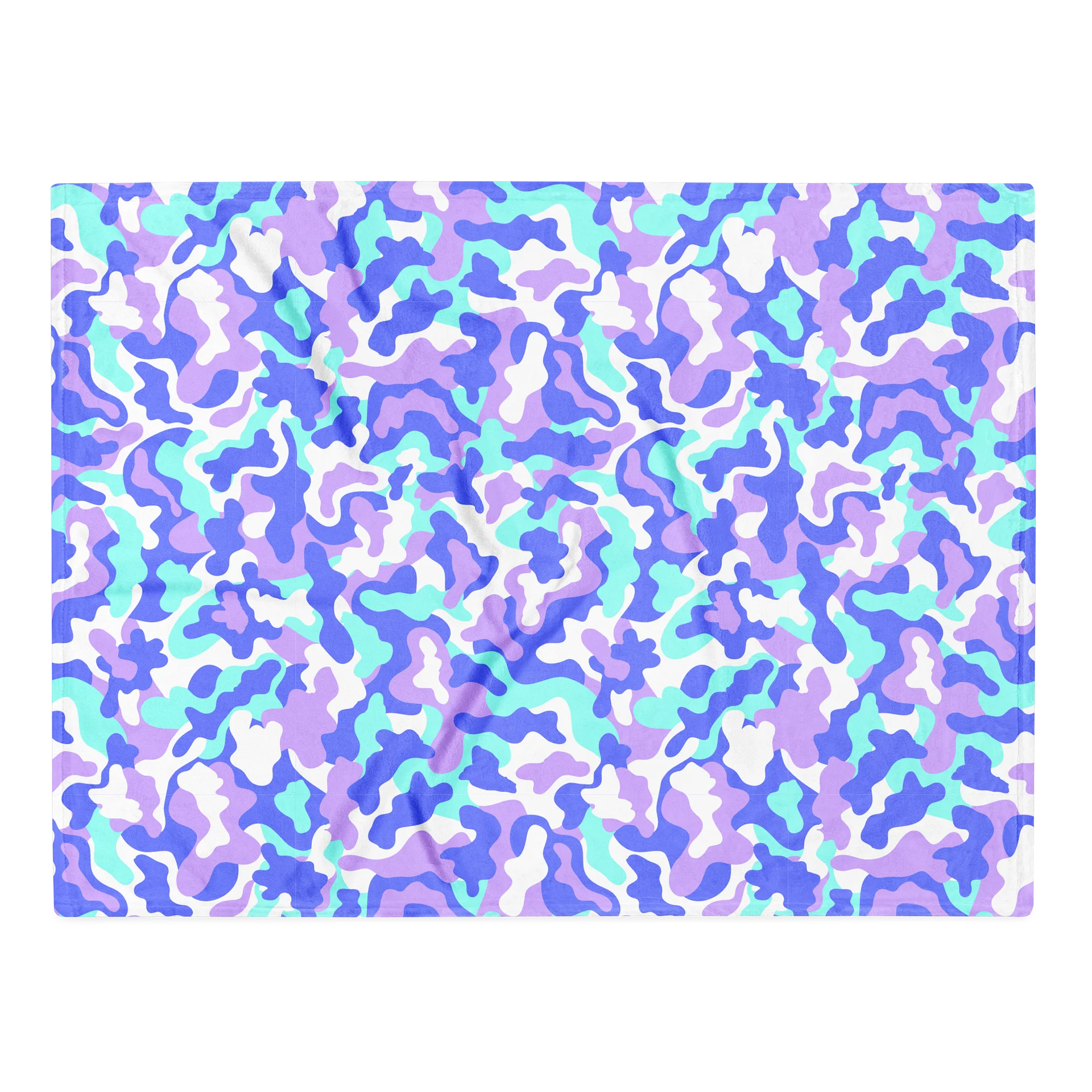 Bold Colorful Rainbow Camouflage Throw Blanket product image (2)