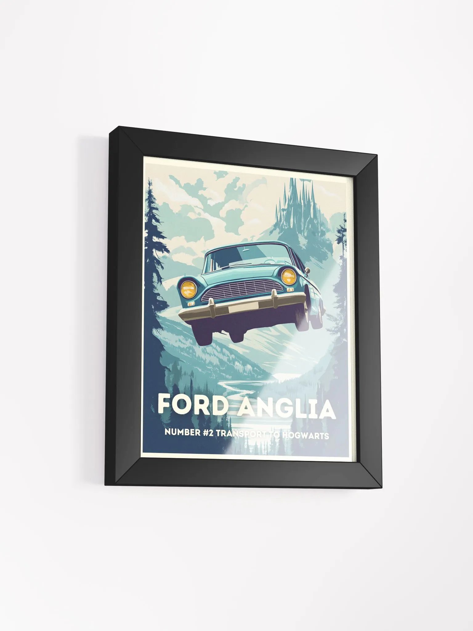 Ford Anglia Magical Vintage Travel Poster product image (2)