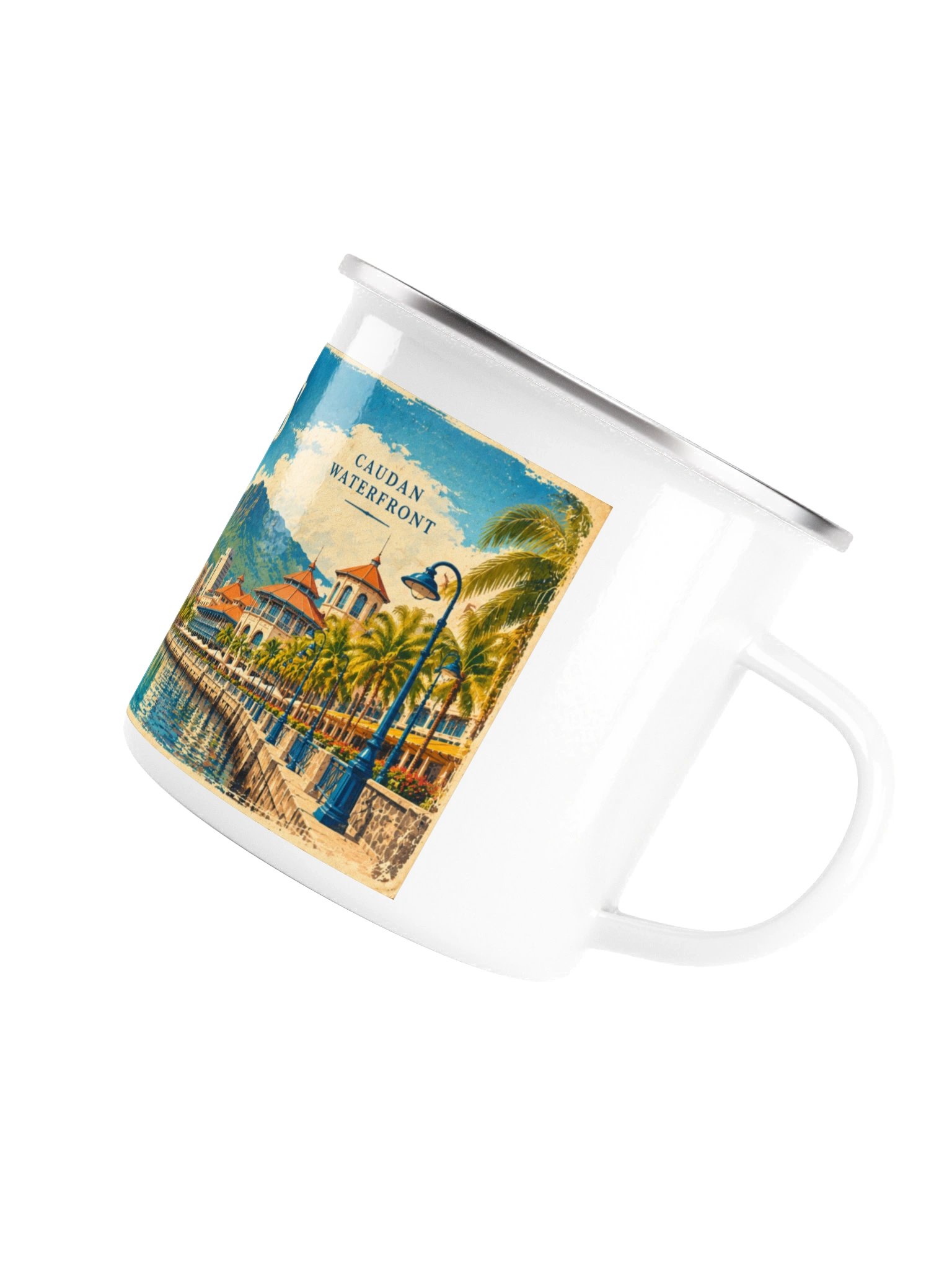 Port Louis Caudan Waterfront Enamel Mug product image (5)