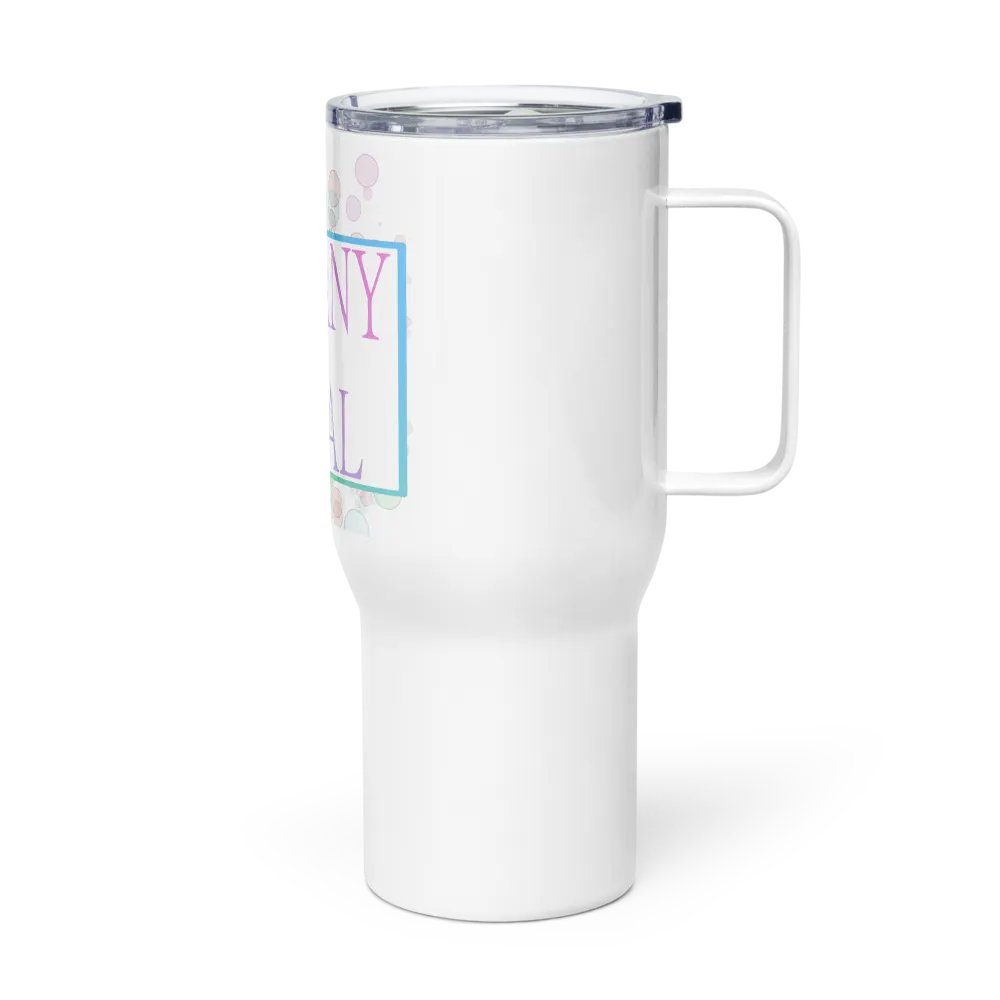 Bubble Letal travel mug with handle product image (3)