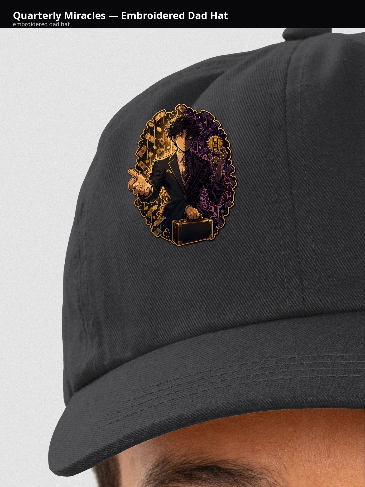 Quarterly Miracles — Embroidered Dad Hat - icTUBQ