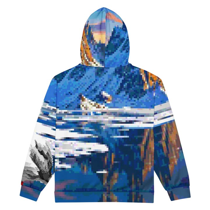 Pixelated Wilderness Unisex Zip Hoodie product image (2)