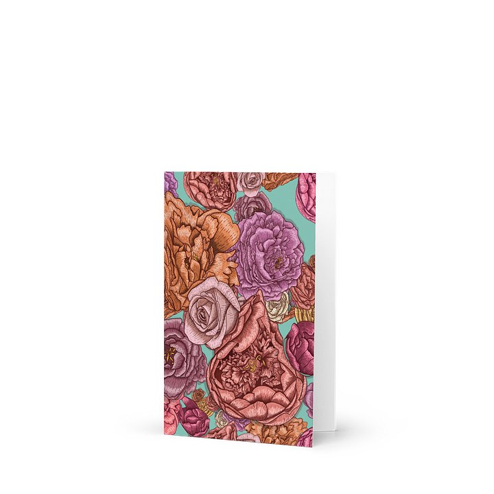 Victoria - Roses & Peonies Note Card product image (1)