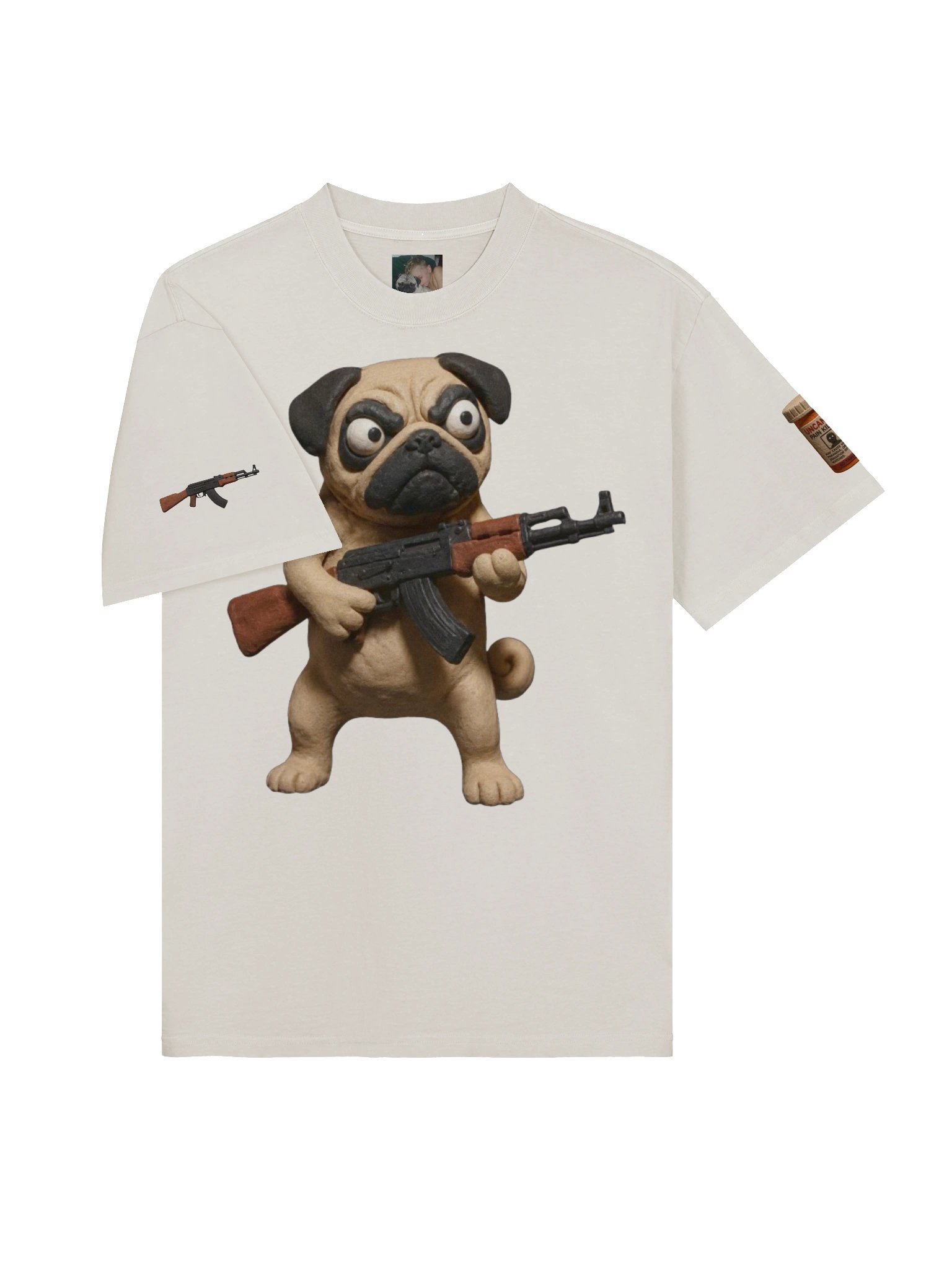 Just A Pug With A AK47 TEE product image (3)