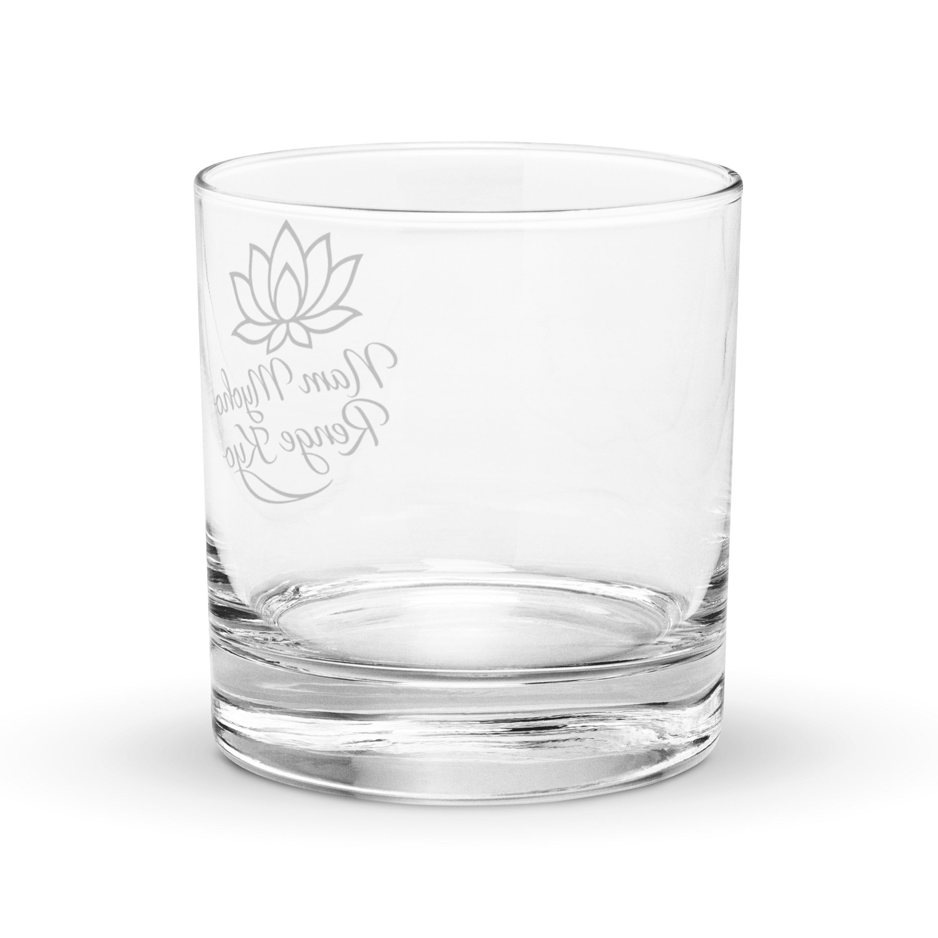 Nam-Myoho-Renge-Kyo Lotus Rocks Glass – Inspire Your Daily Practice product image (2)