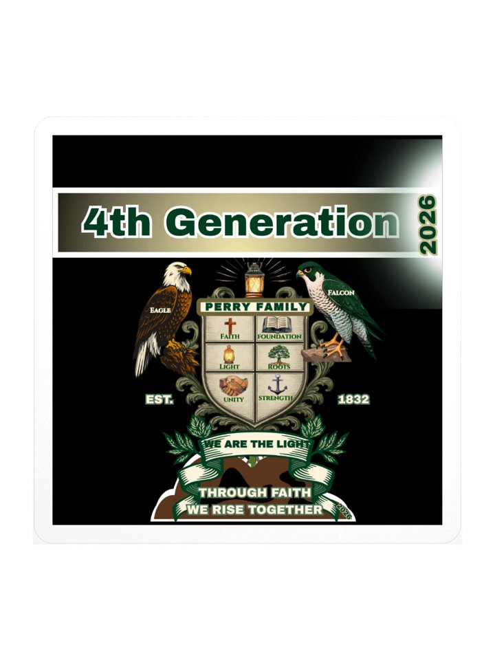 4th Generation Perry Family Reunion 2026 Stickers – Legacy Edition product image (1)