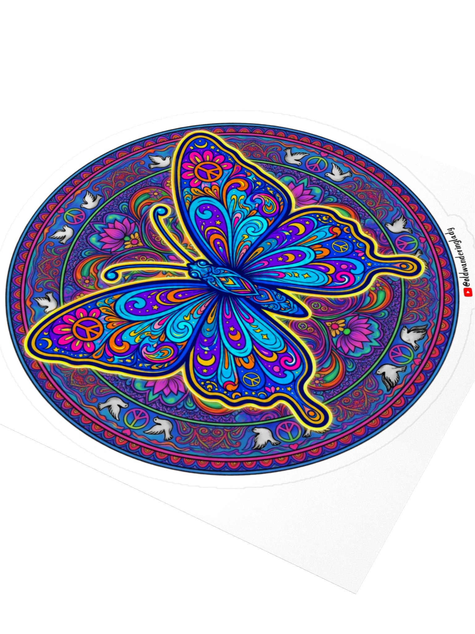 Bohemian Butterfly 4" Decal product image (3)