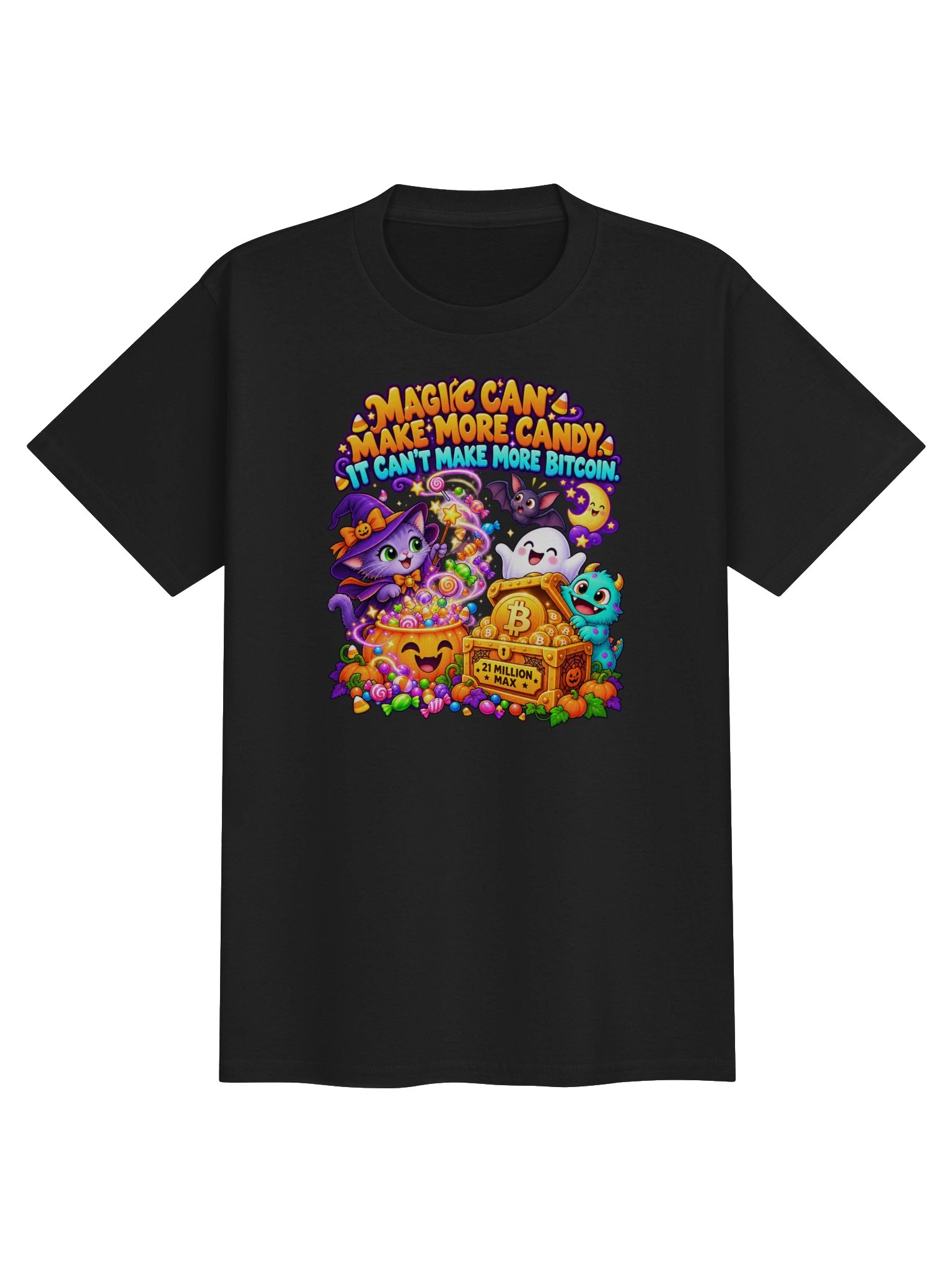 Magic & 21 Million Max — Youth Halloween Tee product image (1)