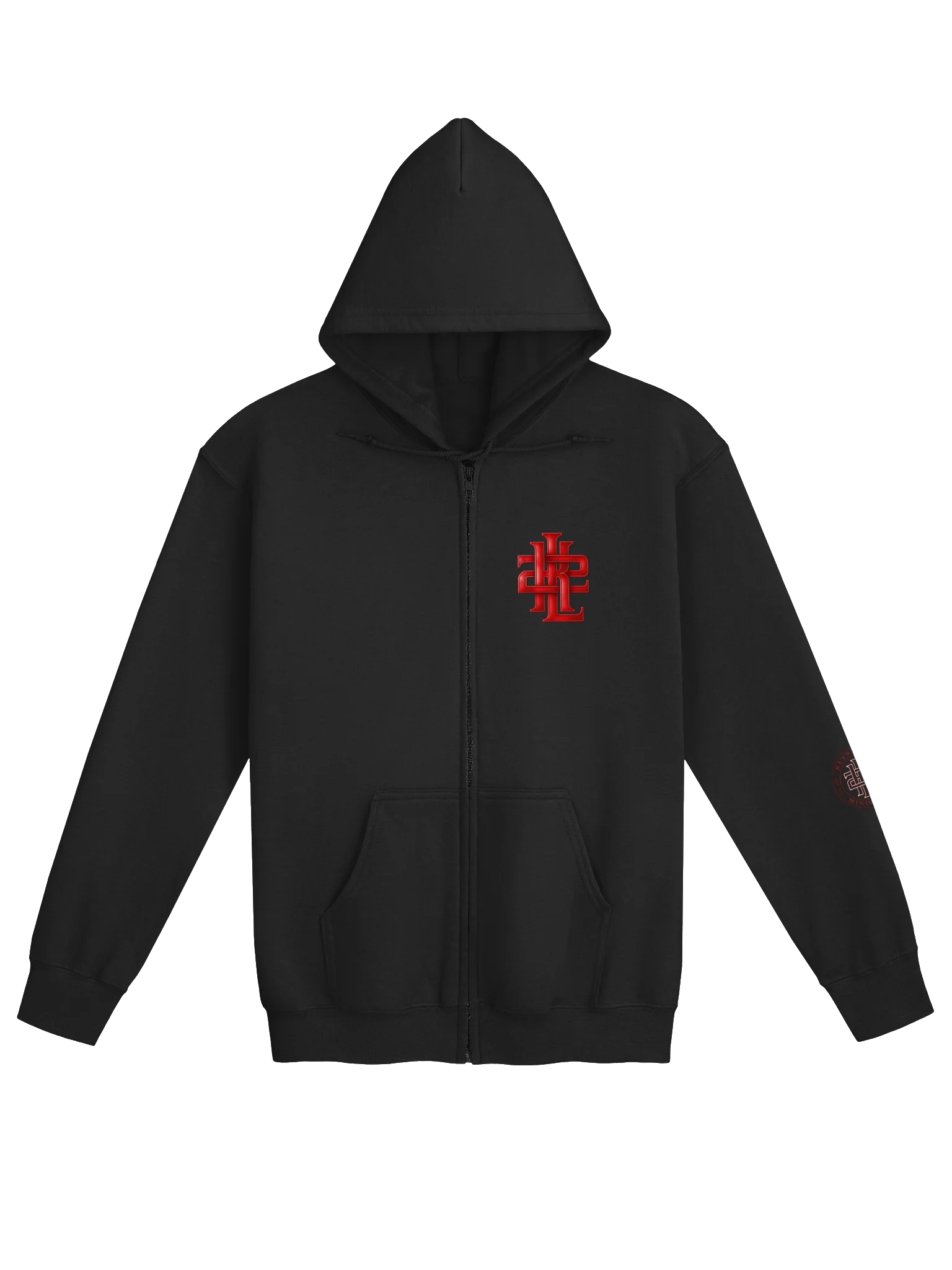Red Monogram Zip Hoodie product image (4)