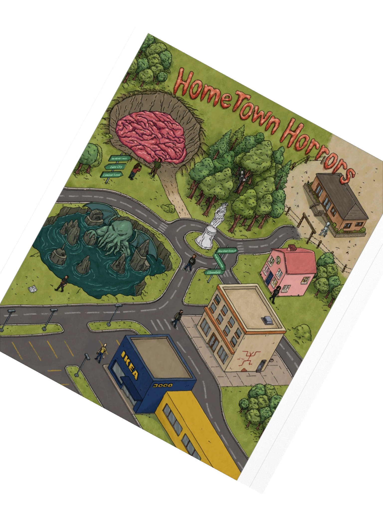 HOMETOWN HORRORS Sticker product image (6)