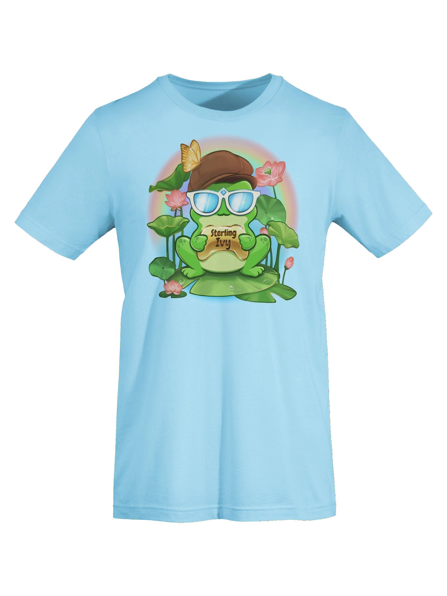 Pastel Frog T - Ocean Blue - "Wanna Sky Code?" on back product image (7)