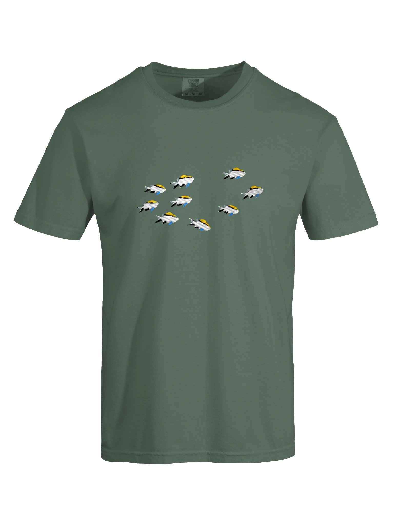 A School of Barrier Reef Chromis Embroidered Premium Shirt | Saltwater Reef Aquarium Fish & Marine Life Apparel product image (29)