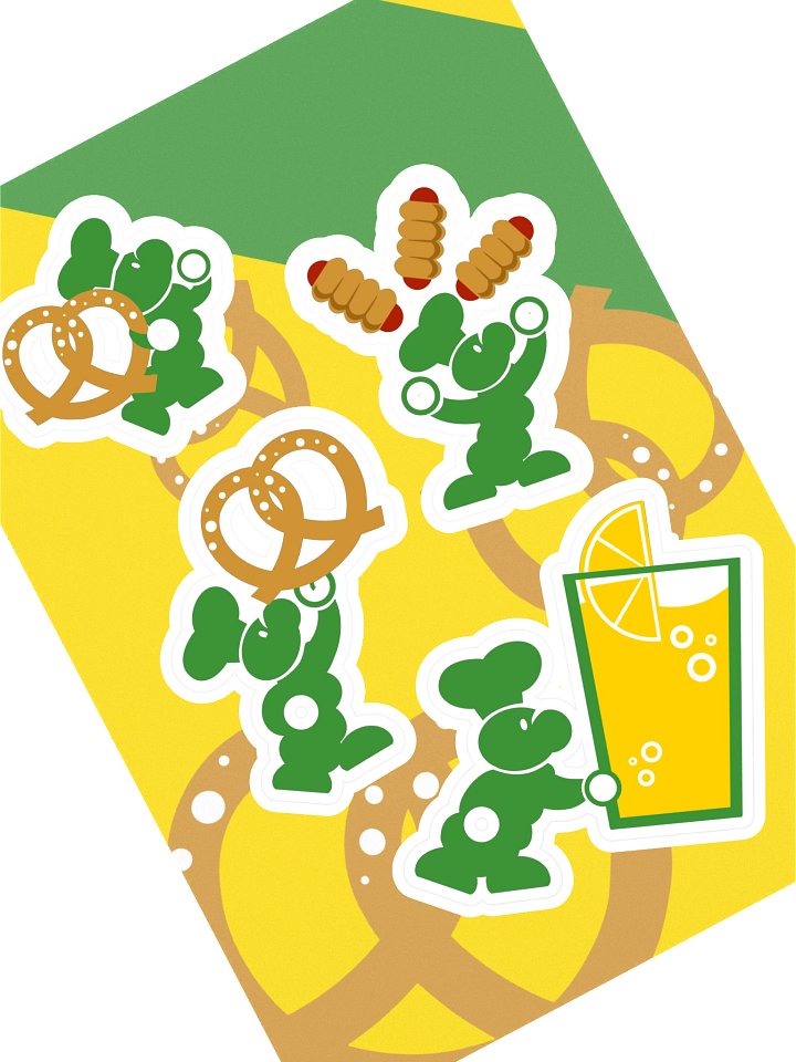 Pretzel Pillar's - Sticker Sheet product image (1)